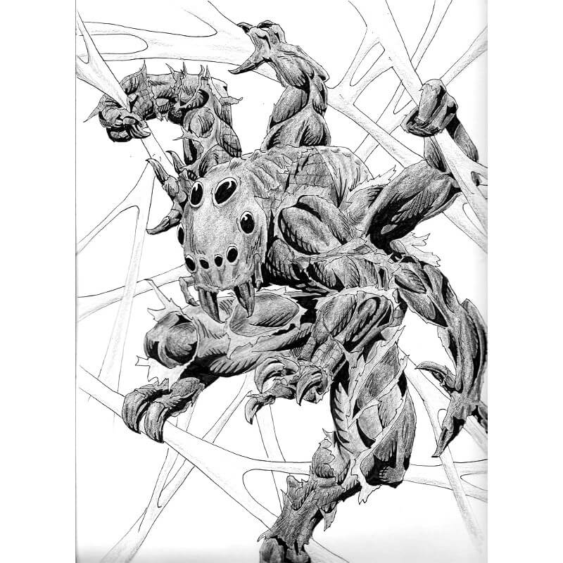 Sketch of Unknown Spider-Man