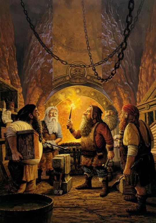Dwarves of Kragoddan Forging the Band of Crusaders' Alliance